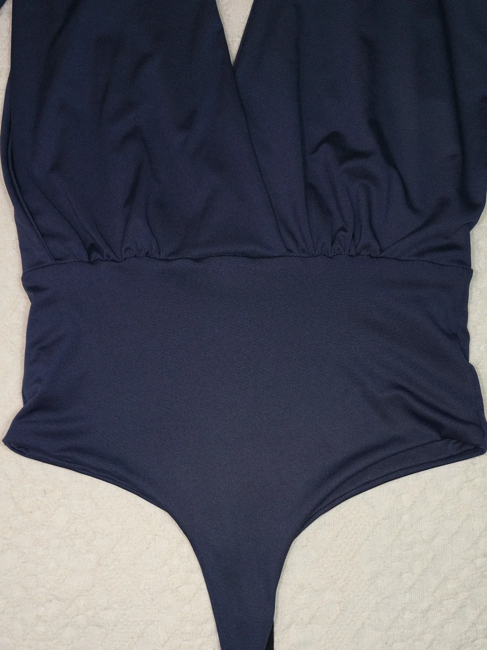Bodysuit Women’s Deep Blue AmaDeep Navy Tie-Shoulder Bodysuit with Small Size